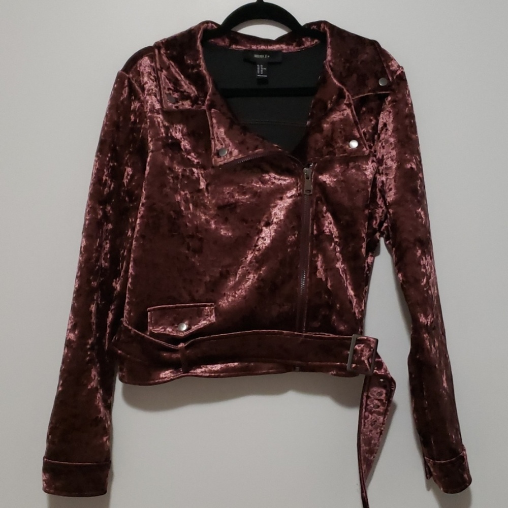 Forever 21+ Velvet Jacket NWOT